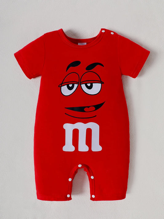 Adorable Summer Onesies – Soft & Comfy Letter Print for Baby Boys & Girls