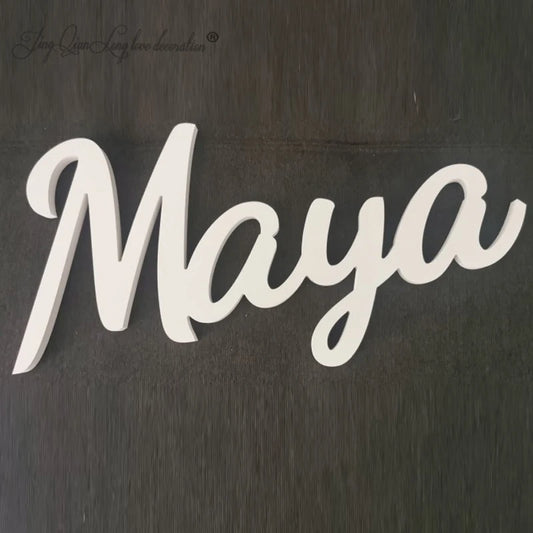 Personalized Wood Name Signs – Perfect for Walls, Shelves & Gifts